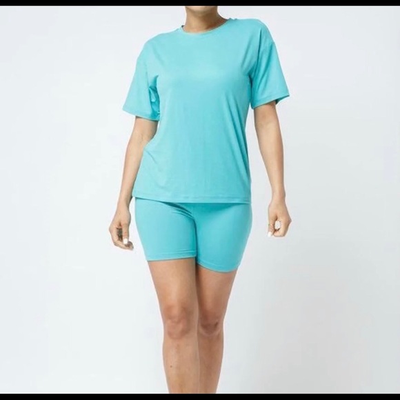 Two Piece Bike Short Set - Picture 1 of 4